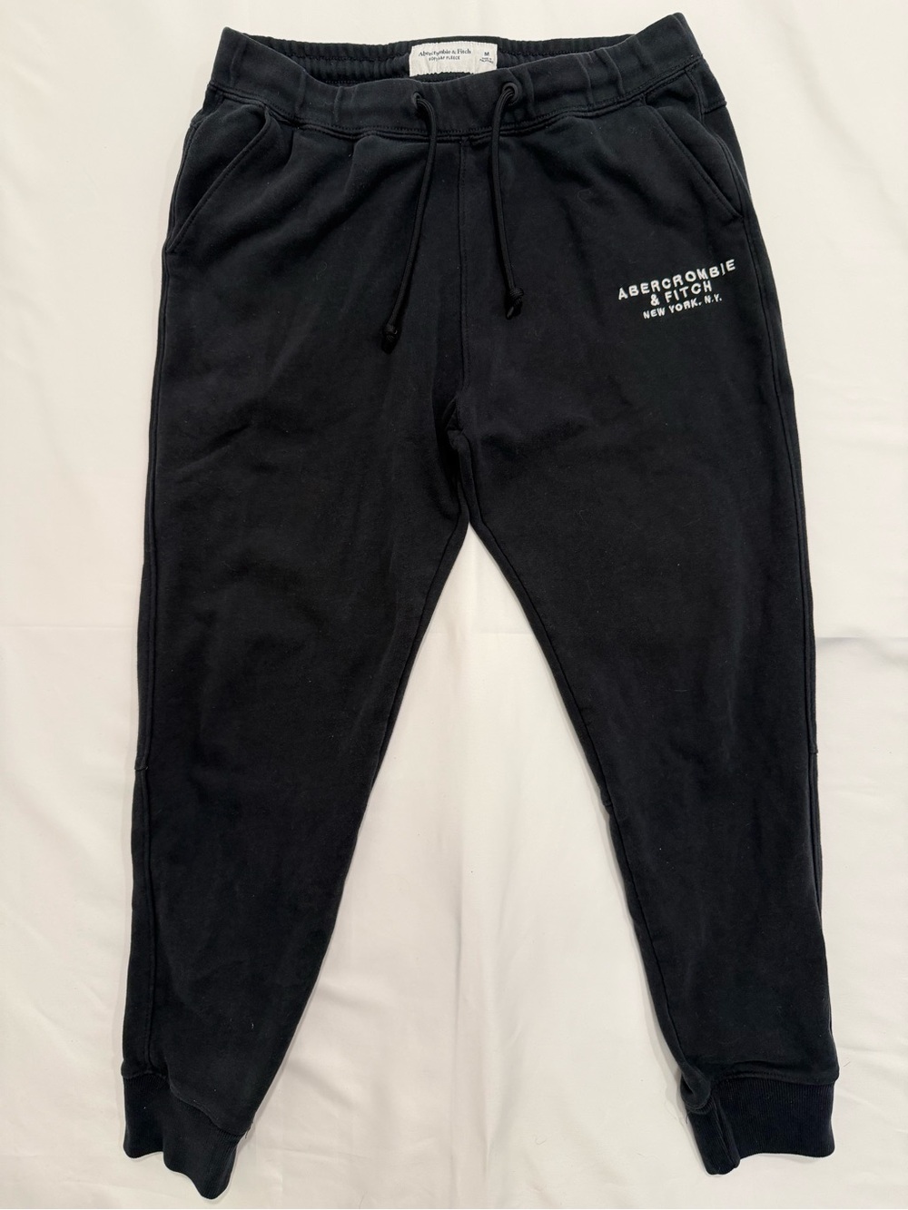 Abercrombie & Fitch Black Jogger Sweatpants Women’s Soft A&F Fleece Pants Sz M
